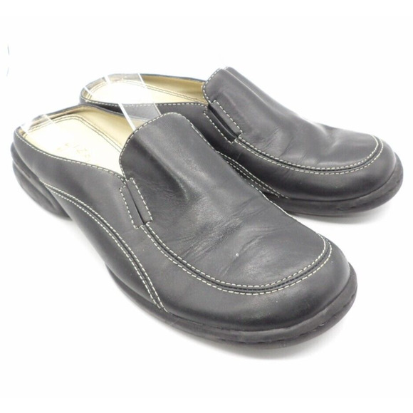 LizFlex Curia by Liz Claiborne Black Slip-On Loafer Slides, Women's Size 6.5M - Picture 1 of 10